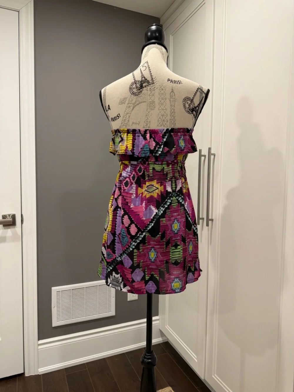 Forever 21 Multicolor Aztec Print Strapless Dress - Picture 5 of 10